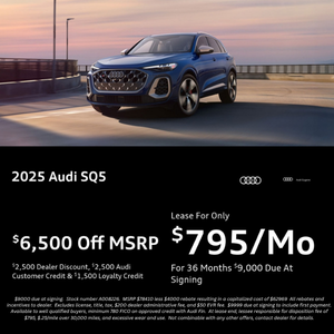 Front view of an Audi SQ5 